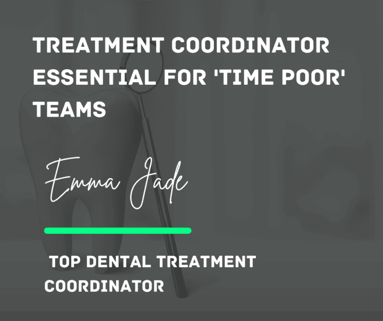 Dental Treatment Coordinator discussing treatment plans with a patient